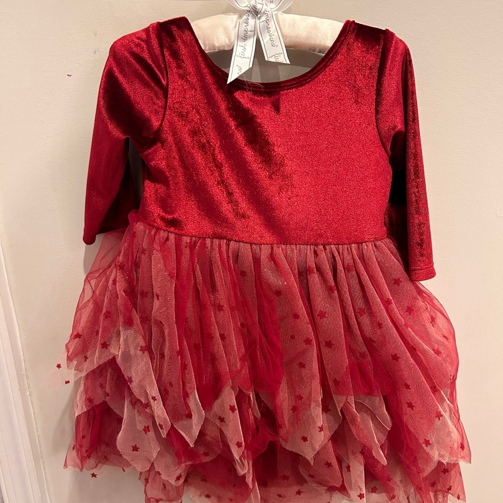 Luna Luna red velvet dress with layered tutu bottom